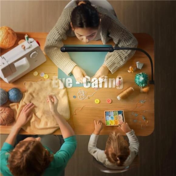 LED Desk Lamp with Clamp, Clamp Light with 30 Adjustable Color Modes, Clip on - Picture 4 of 7